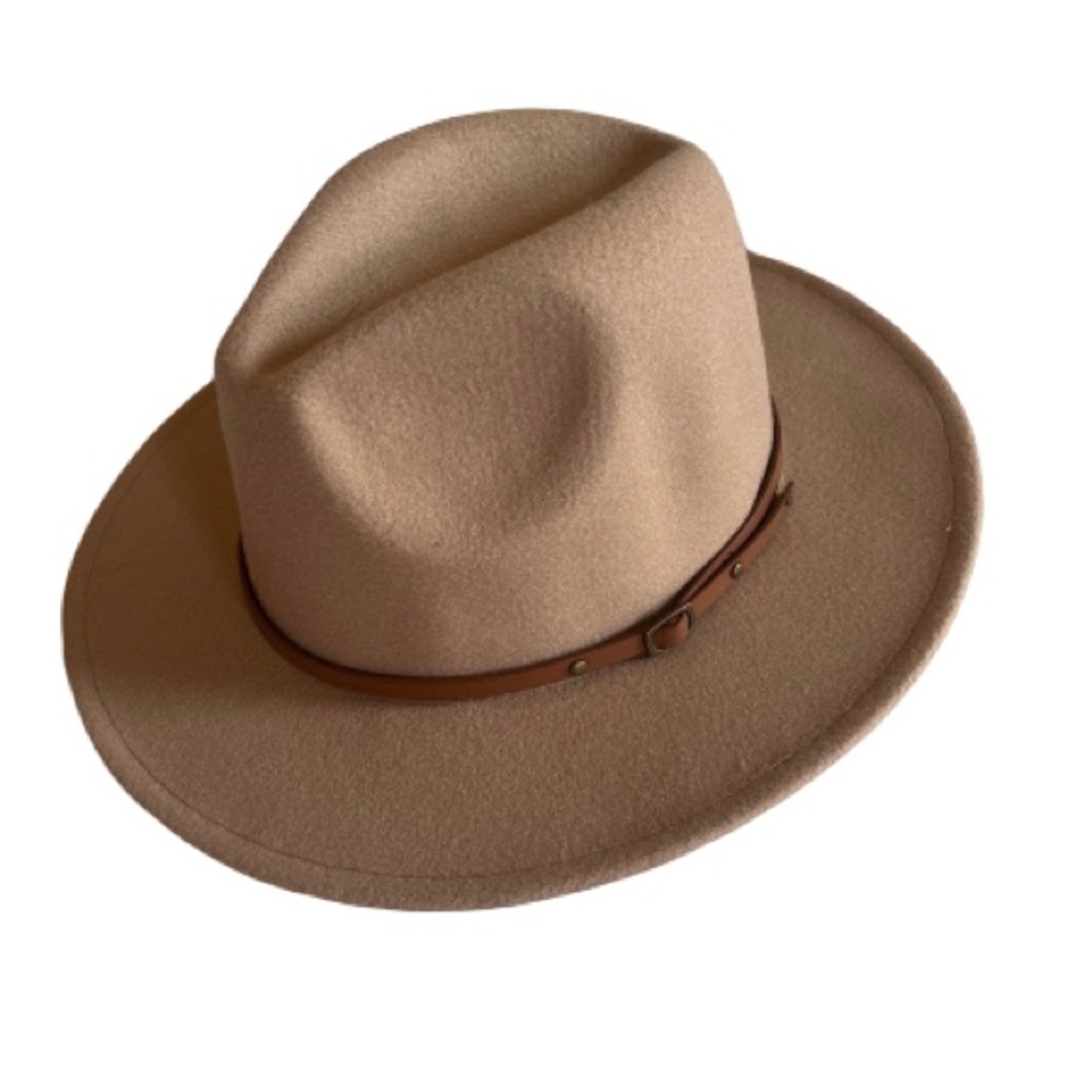 NWT🤍Women Wide Brim Wool Hat with Belt Buckle🤍